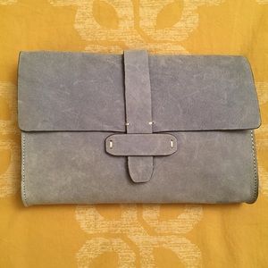 NWOT Gap Blue Leather Clutch